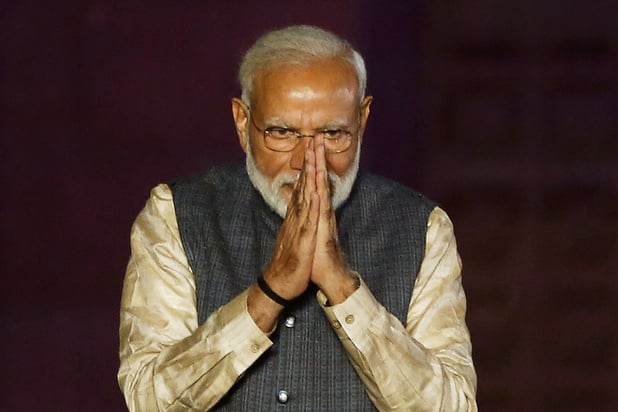 De Indiase volksverleider Narendra Modi is Mahatma Gandhi niet