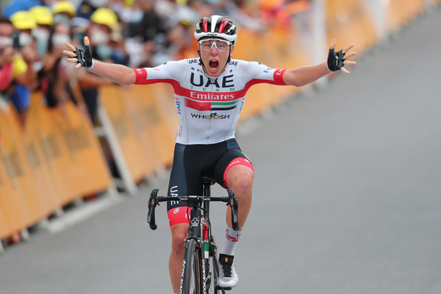 Tour de France: Pogacar remporte la 9e étape, le maillot jaune à Roglic