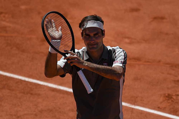 Roland-Garros: Federer en quarts de finale sans perdre un set
