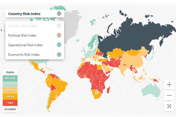 Carte interactive des pays à risques pour bien investir à l'étranger