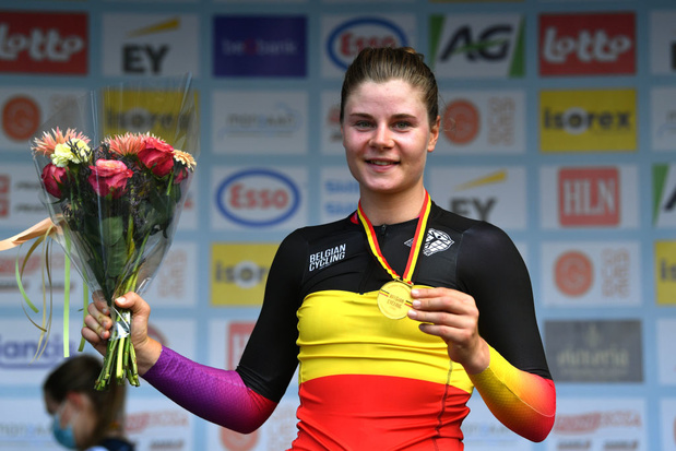Lotte Kopecky devient championne de Belgique du contre-la-montre pour la quatrième fois de sa carrière