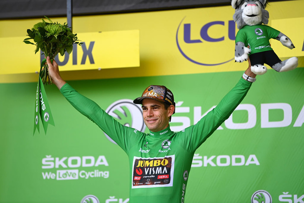 Tour de France: S'il rallie Paris, Wout Van Aert succédera à Tom Boonen comme vainqueur belge du maillot vert