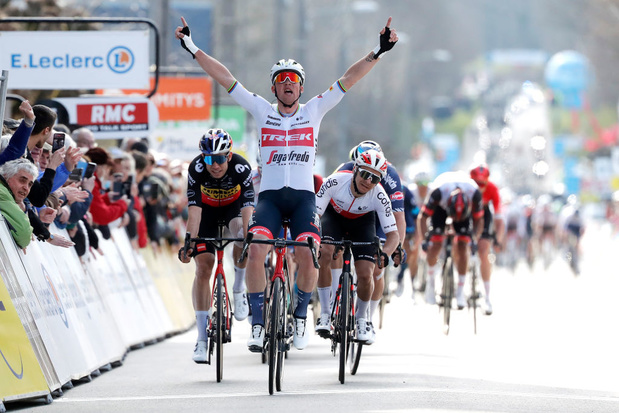 Mads Pedersen remporte la troisième étape de Paris- Nice, Wout Van Aert prend la troisième place