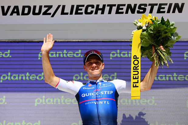 Remco Evenepoel, vainqueur d'étape au Tour de Suisse: "une grande étape dans ma carrière"