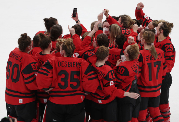 JO d'hiver 2022: les hockeyeuses canadiennes retrouvent l'or olympique