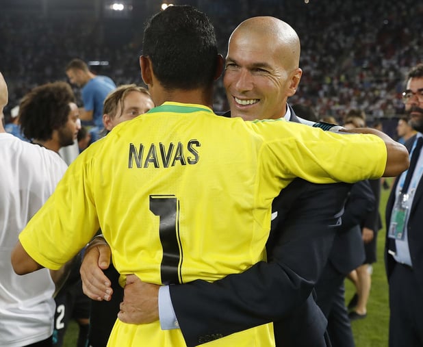 Zidane "n'envisage pas" un départ de Keylor Navas du Real