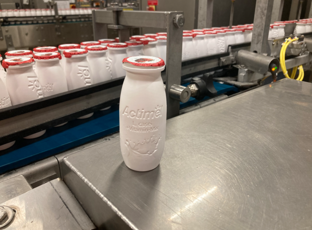 Danone verwijdert plastic etiketten van Actimel-flesjes