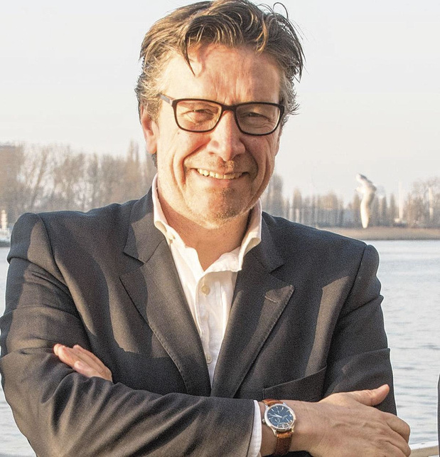 Marc Beerlandt, CEO van de Belgische tak van MSC. De rederij legt haar landactiviteiten in Zuid-Amerika stil, om reputatieschade door drugssmokkel tegen te gaan 