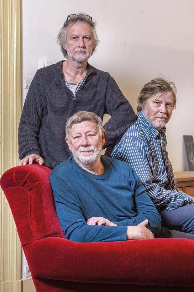 Johan, Lieven en Dirk, broers van Luc (61) 