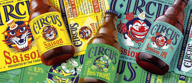 Verdubbeling omzet Circus Brouwerij na rebranding etiketten 