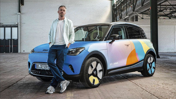 L'artiste Oli-B crée une 'Art Car' pour Smart Belgium 