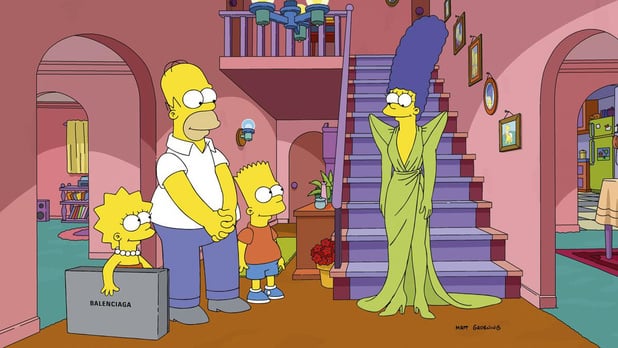 The Simpsons wear Balenciaga 