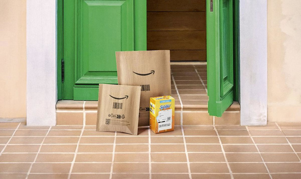 Een op de twee Amazon-pakjes in Europa geleverd zonder doos 