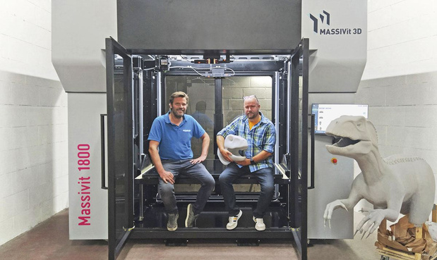 Eerste grootformaat 3D-printer van Massivit in Wallonië 