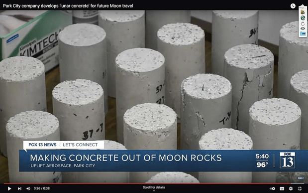 "Astroconcrete", du béton cosmique pour construire sur la Lune ou sur Mars