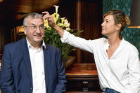 Entretien croisé entre le ministre-président de la FWB Pierre-Yves Jeholet et la comédienne Virginie Hocq