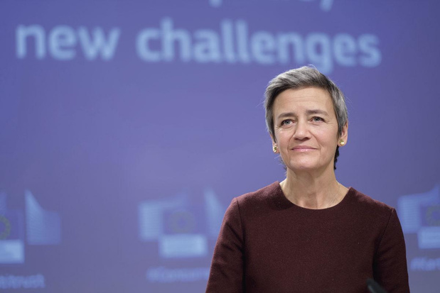 Eurocommissaris Margrete Vestager. De EU zet de deur op een kier voor staatssteun aan Europese fabrikanten van computerchips