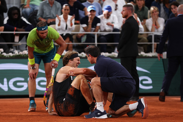 Roland-Garros: Rafael Nadal en finale après l'abandon sur blessure de Zverev