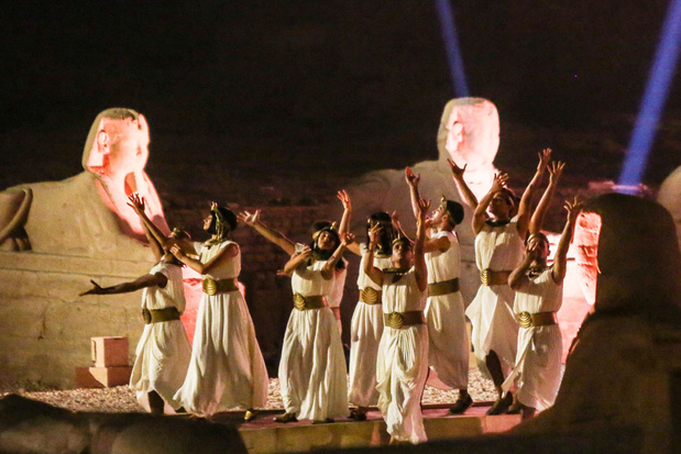 'Laan van de sfinxen' in Egypte met spectaculaire show geopend