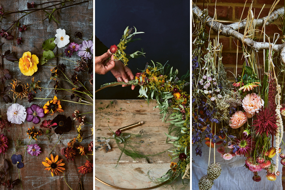 DIY maak zelf een krans van droogbloemen met tips van Bex Partridge