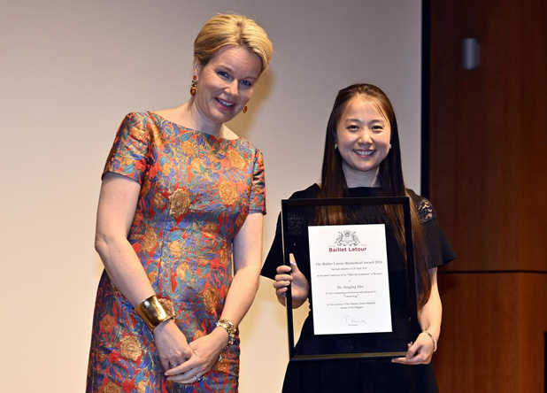 Jingjing Zhu (UCLouvain) reçoit le prix Baillet Latour Biomedical