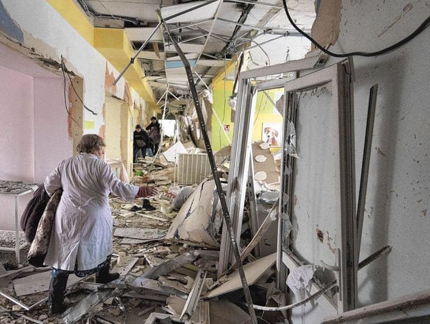 Al zeven Oekraïense ziekenhuizen in puin