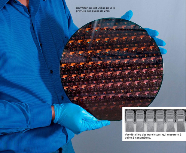 IBM présente en primeur la technologie de puce à 2 nanomètres.