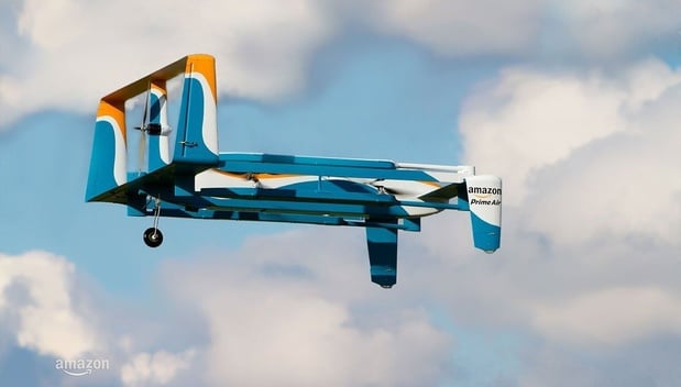 Amazon gaat leveringen met drones testen in Californië