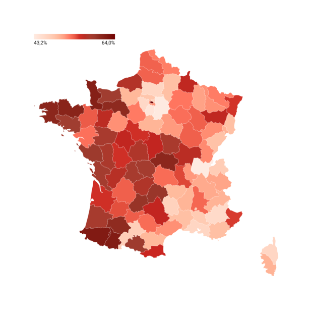 Carte De France De L Evolution De La Vaccination Par Departement Infographie Sante Levif