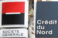 La fusion Société Générale/Crédit du Nord en France coûtera la suppression de 3.700 postes d'ici 2025