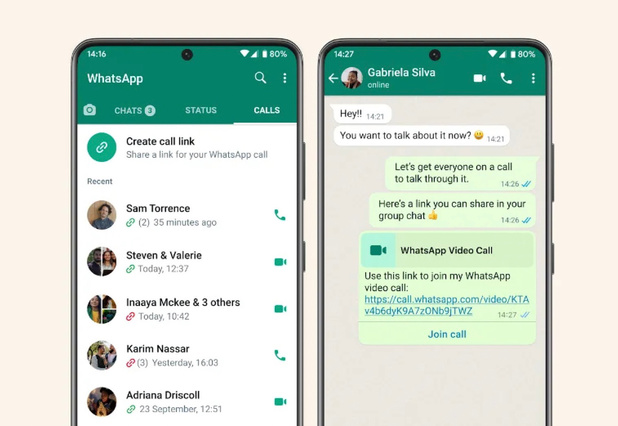 WhatsApp reçoit la fonction Call Link pour participer plus vite aux communications