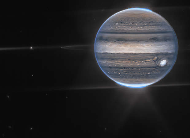 Ruimtetelescoop James Webb schiet spectaculaire plaatjes van Jupiter