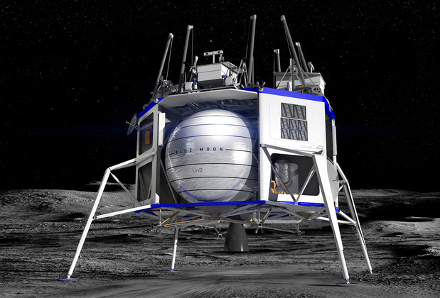 Ruimtevaartbedrijf van Bezos verliest rechtszaak over bouw NASA-maanlander