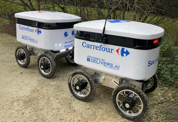 Carrefour test zelfrijdende bezorgrobot in Zaventem
