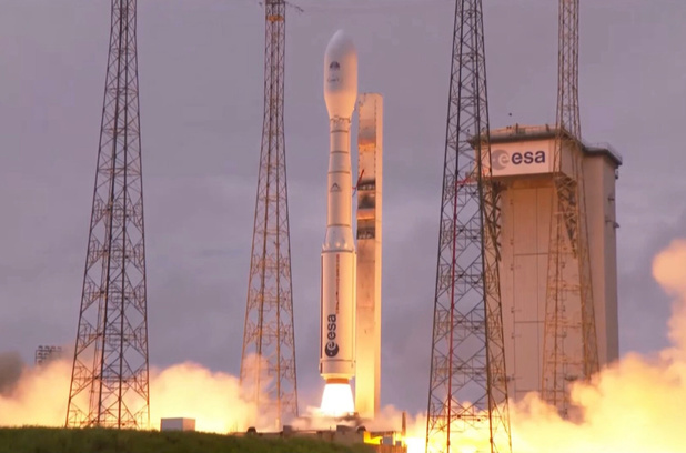 Eerste lancering van Europese draagraket Vega-C is een succes
