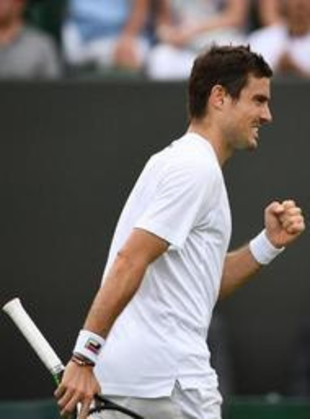 Wimbledon - Pella knokt zich voorbij Raonic naar laatste acht