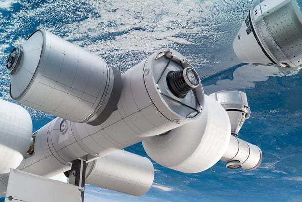 Ruimtevaartbedrijf Jeff Bezos bouwt businesspark in de ruimte