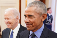 Obama et Biden réunis à la Maison Blanche, 