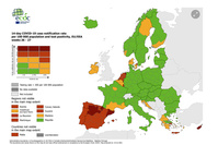 Covid: la Belgique repasse en orange sur la carte de l'ECDC
