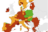 Covid: la Flandre repasse à l'orange sur la carte européenne