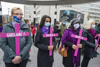 Manifestation à Bruxelles pour dénoncer les violences à l'encontre des femmes