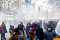 Bruxelles: la manifestation contre les mesures anti-covid (en images)