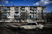 En images: Reportage dans le quotidien des Ukrainiens vivant sur la ligne de front