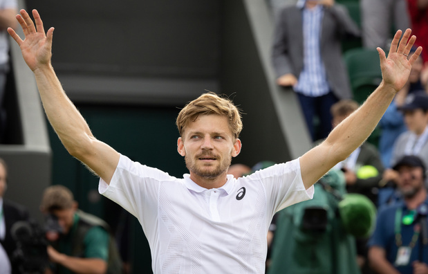 Wimbledon: David Goffin naar kwartfinales na marathonmatch