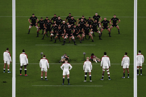 Boete voor Engelse rugbyspelers na ongepaste reactie op Nieuw-Zeelandse haka