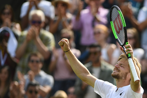 Goffin pour la première fois de sa carrière en quarts de finale à Wimbledon, face à Djokovic