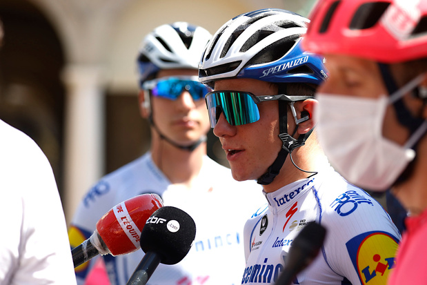 Remco Evenepoel: 'Ik win graag, maar in de Giro hoef ik niet te presteren'