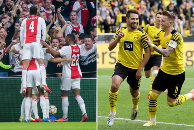 Ajax-Dortmund: de inhaalbeweging op de beurs