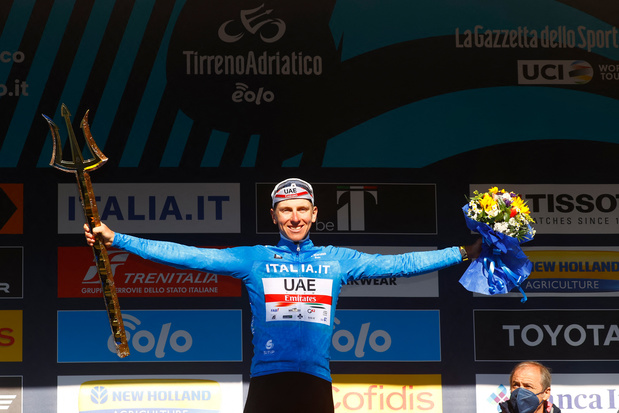 Pogacar vainqueur final de de Tirreno-Adriatico pour la 2e année de suite