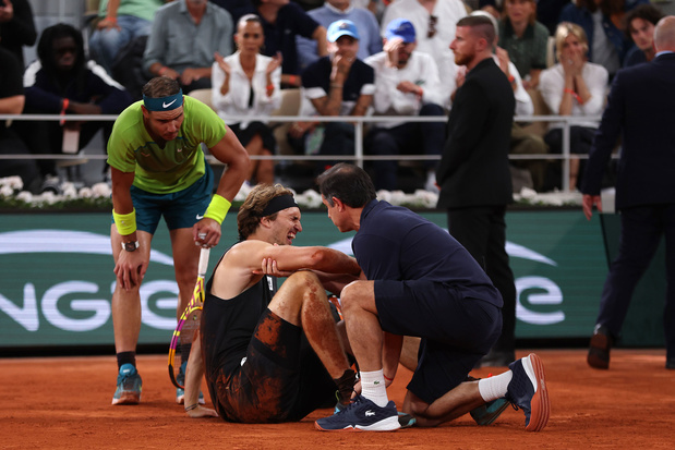 Roland Garros: Nadal naar finale na opgave Zverev